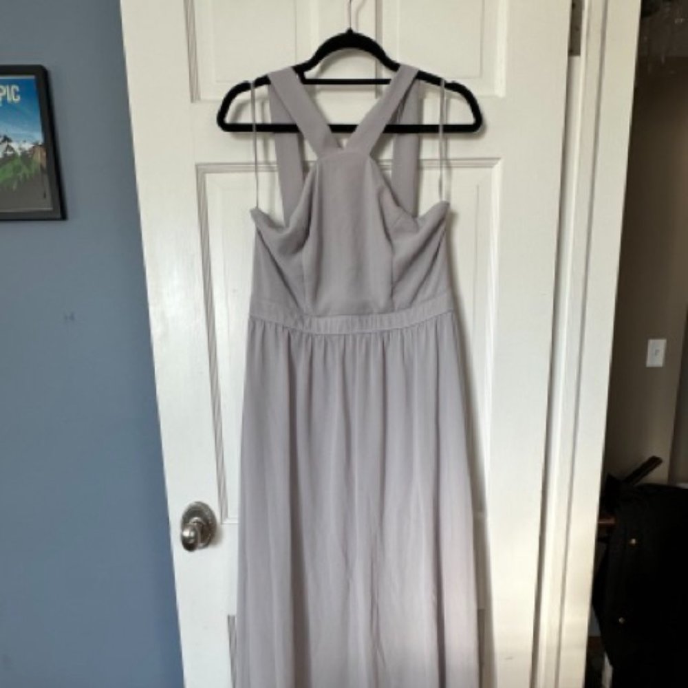 Air of Romance Taupe Maxi Dress Gray Maxi Dress